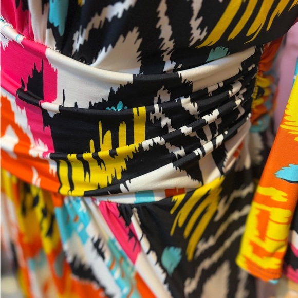 Fashion to Figure Multicolor Abstract Dress - Picture 6 of 10